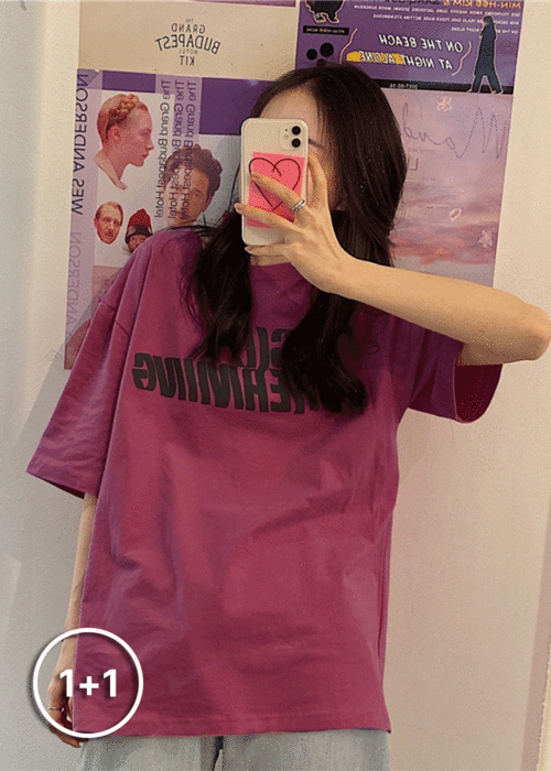 [1+1] 주디앤 드리밍 오버 여성 반팔 티셔츠